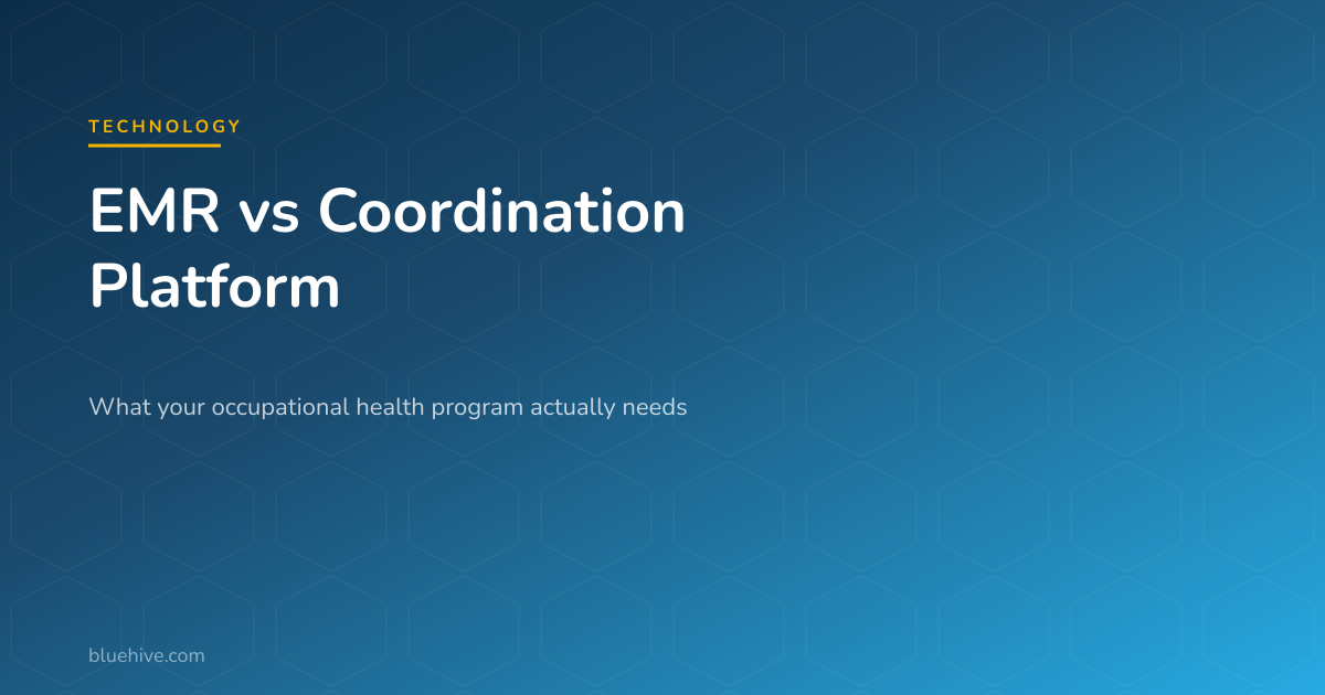Occupational Health EMR vs Coordination Platform: What's the Difference and Do You Need Both?