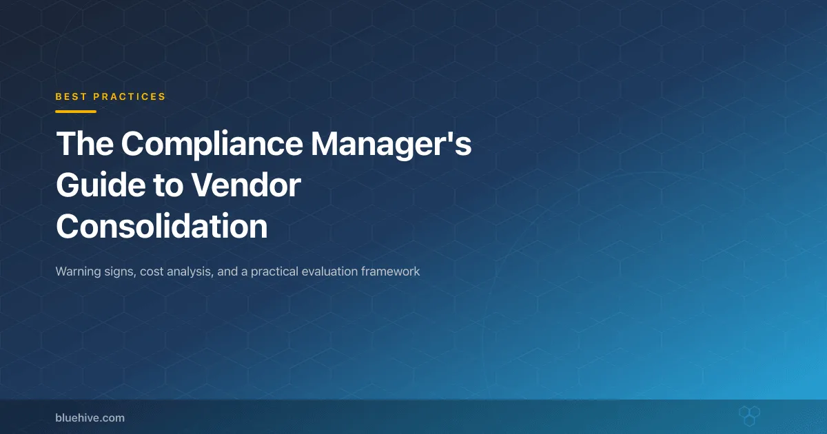 The Compliance Manager's Guide to Vendor Consolidation